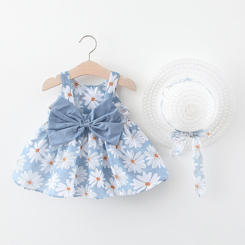 Babies Lovely Flower Bloom Suspender Bow Cotton Skirts Gen U Us Products