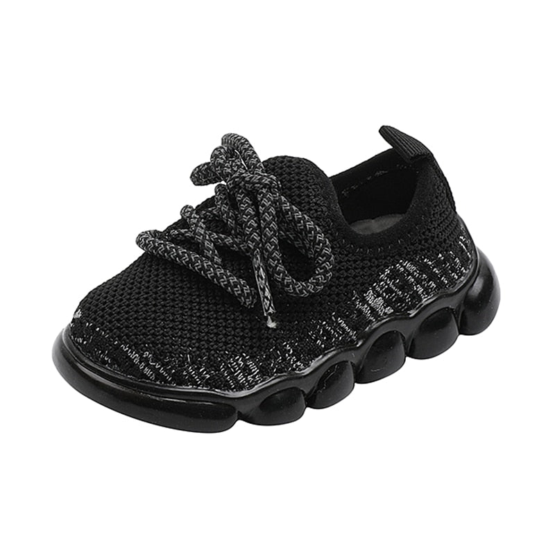 Girls Soft Comfy Sole First Walker Breathable Mesh Sneakers 