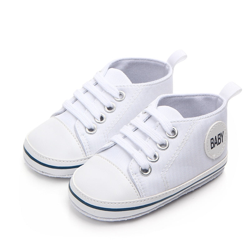 0-18M Baby Boys & Girls Soft Sole First Walker Canvas Sneakers Gen U Us Products