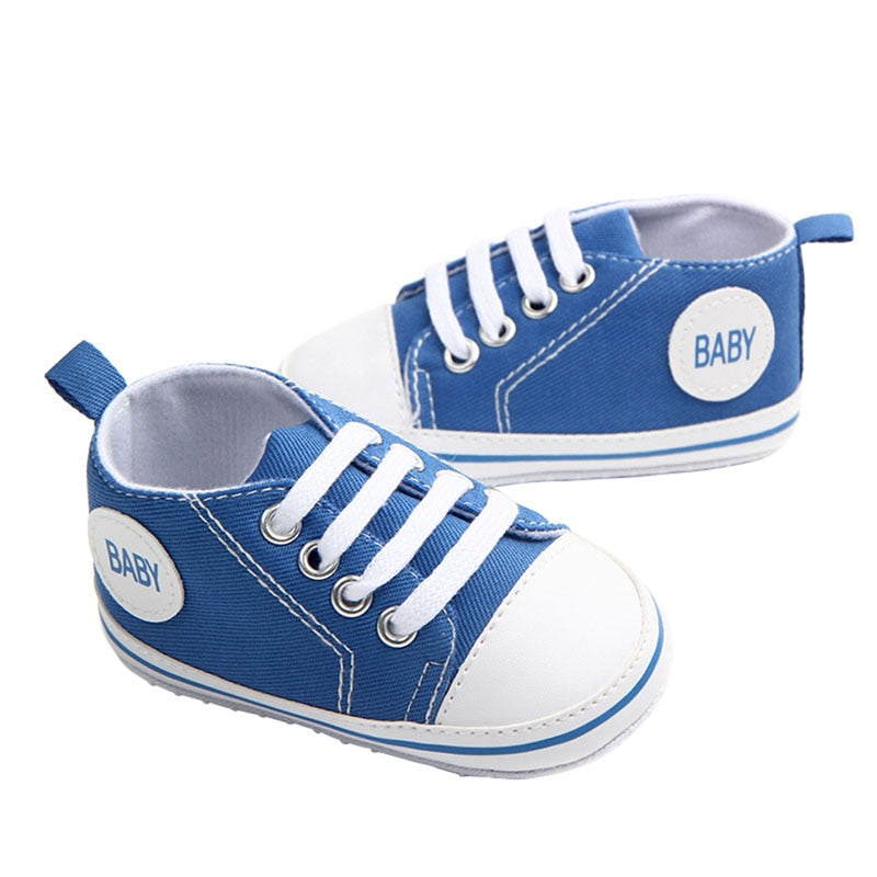 0-18M Baby Boys & Girls Soft Sole First Walker Canvas Sneakers Gen U Us Products
