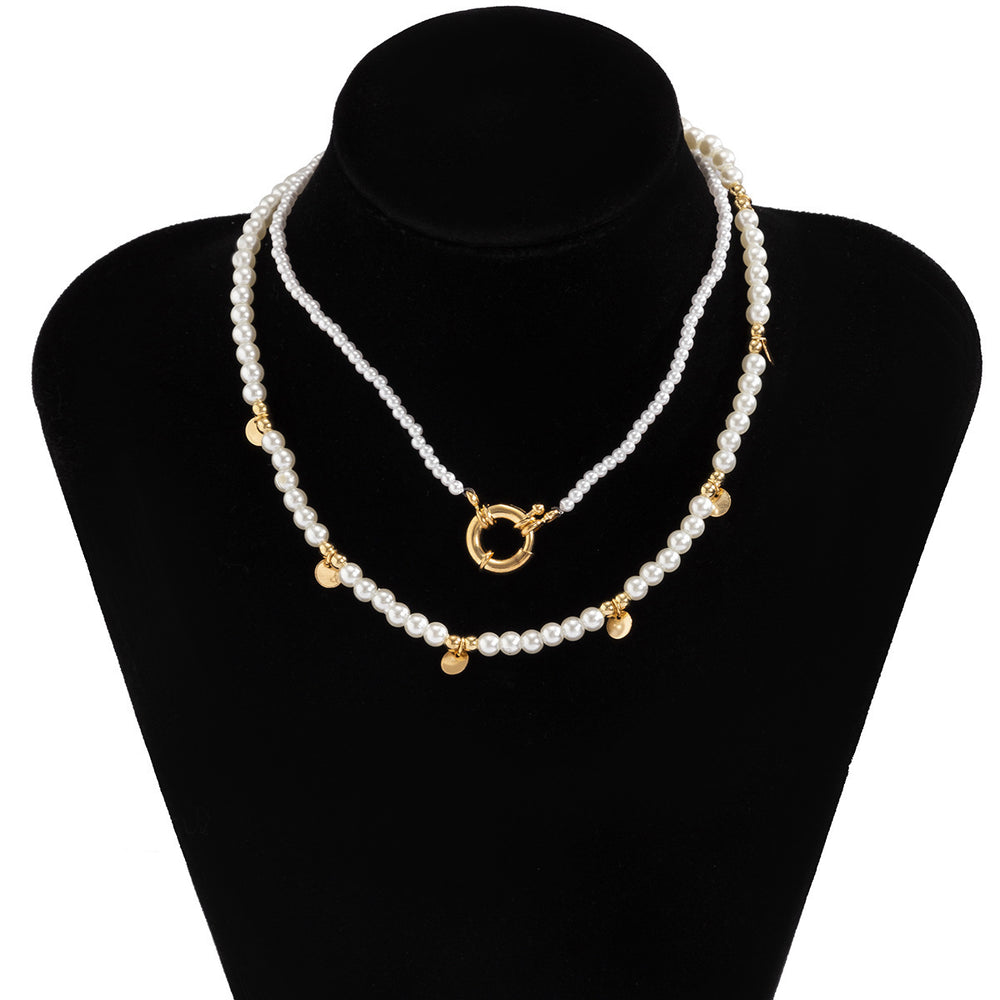 Timeless Elegant Beaded Pearl Pendant Necklace - Flossy Mom