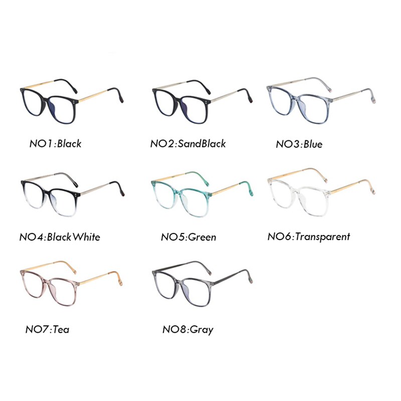 Women's Trendy Y2K Metal Frame Anti Blue Light Optic Lens Sunglasses