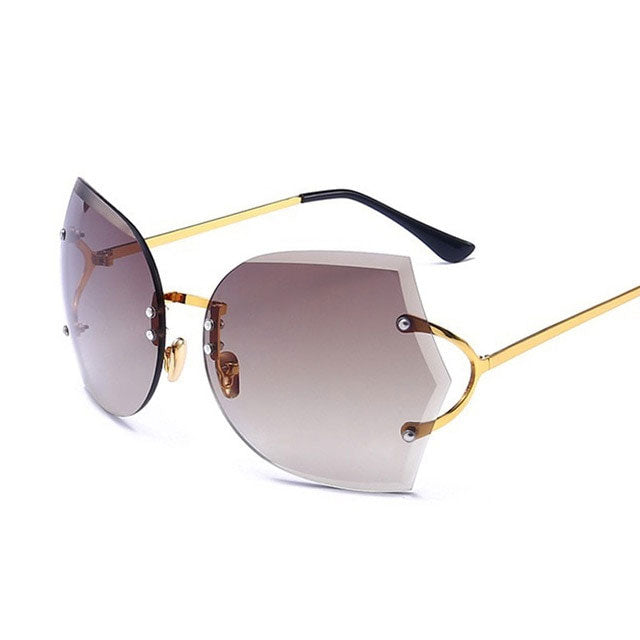 Women's Oversized Y2K Cat-Eye Sunglasses