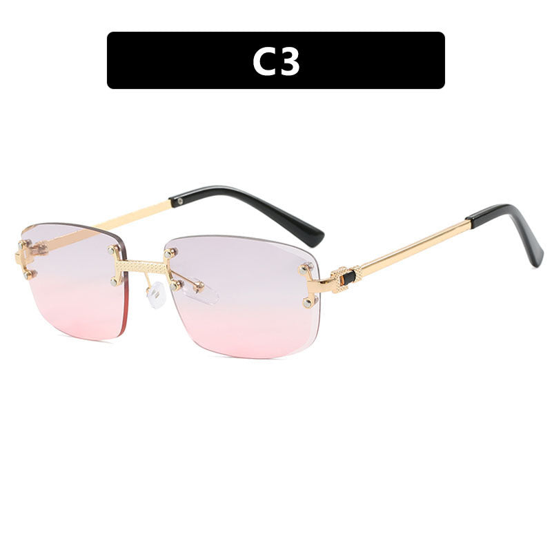 High-End Sunglasses 💃 Frameless Oval Frame - Flossy Mom