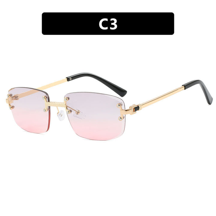 High-End Sunglasses 💃 Frameless Oval Frame - Flossy Mom