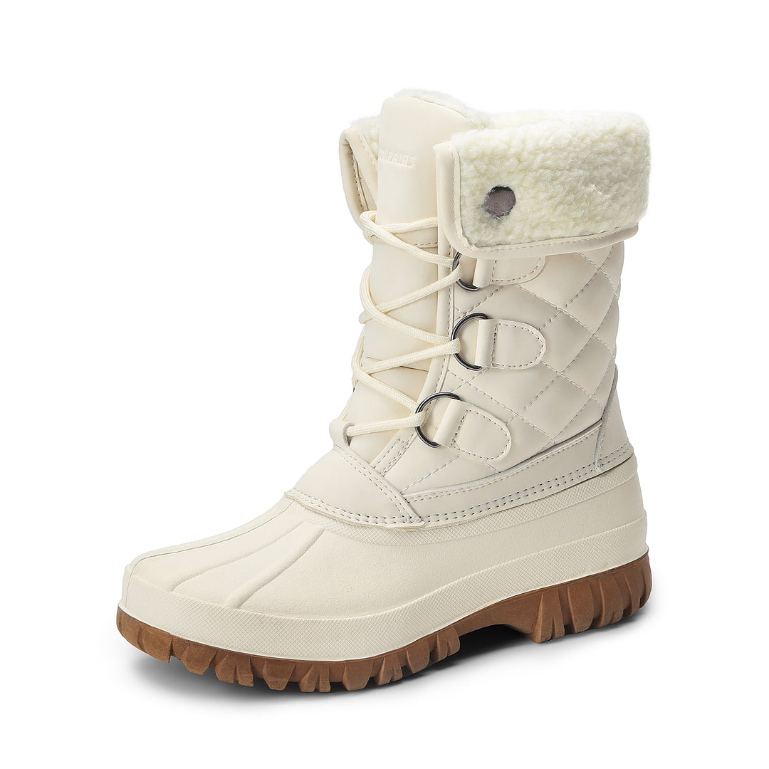 Winter Warm Insulated Waterproof Fur Duck Boots - Flossy Mom