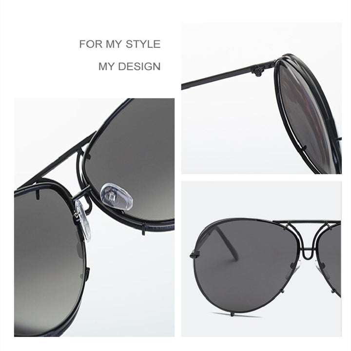 Designer Retro Women's Oversized Y2K Sunglasses