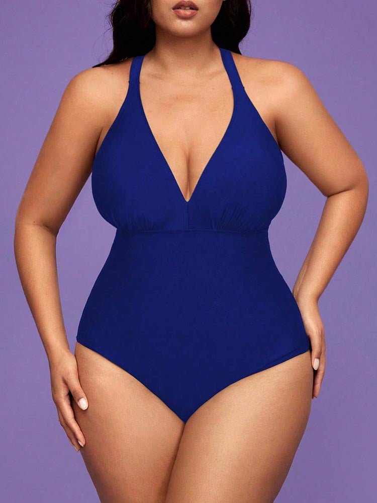 Supportive Plus Size Women's Blue Swimsuits & Sexy Bathing Suits