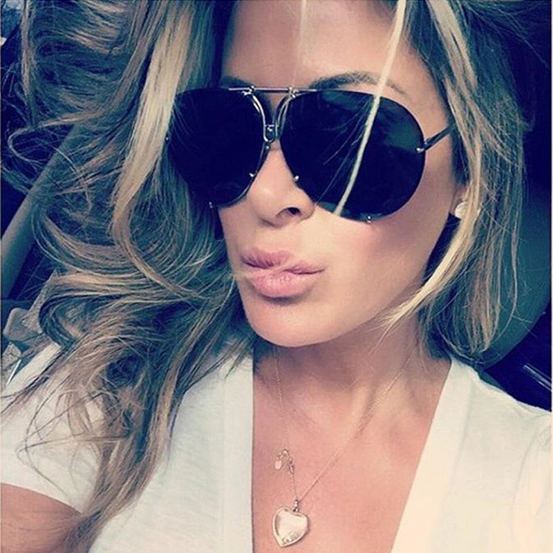 Designer Retro Women's Oversized Y2K Sunglasses