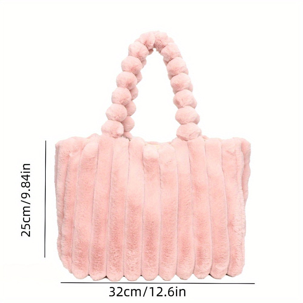 Versatile Soft Velvet-Like Texture Tote Handbags - Flossy Mom