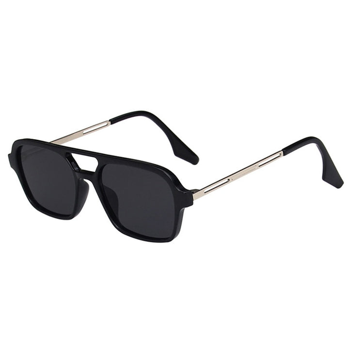 😎 Hollow Double Bridge Square Frames Sunglasses ✨ - Flossy Mom