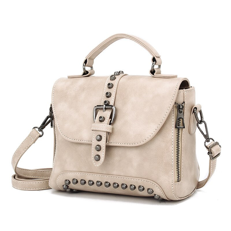 Classic Designer Vintage Rivet Leather Women’s Handbags