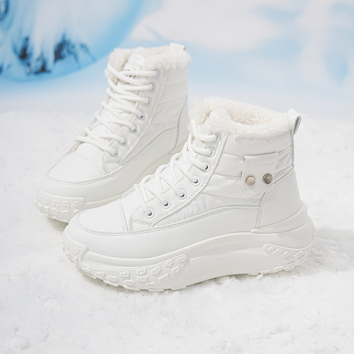 Thickened Plush Fur Lining Women's Snow Boots - Flossy Mom