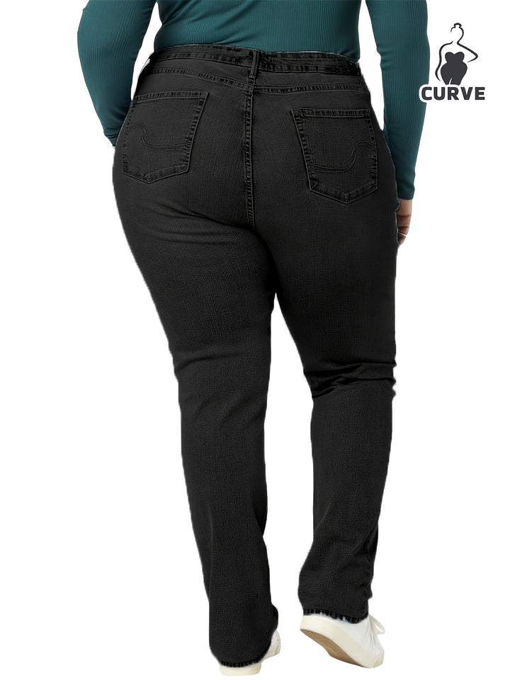 Movement Freedom Zipper Fly Bootcut Black Denim Jeans - Flossy Mom