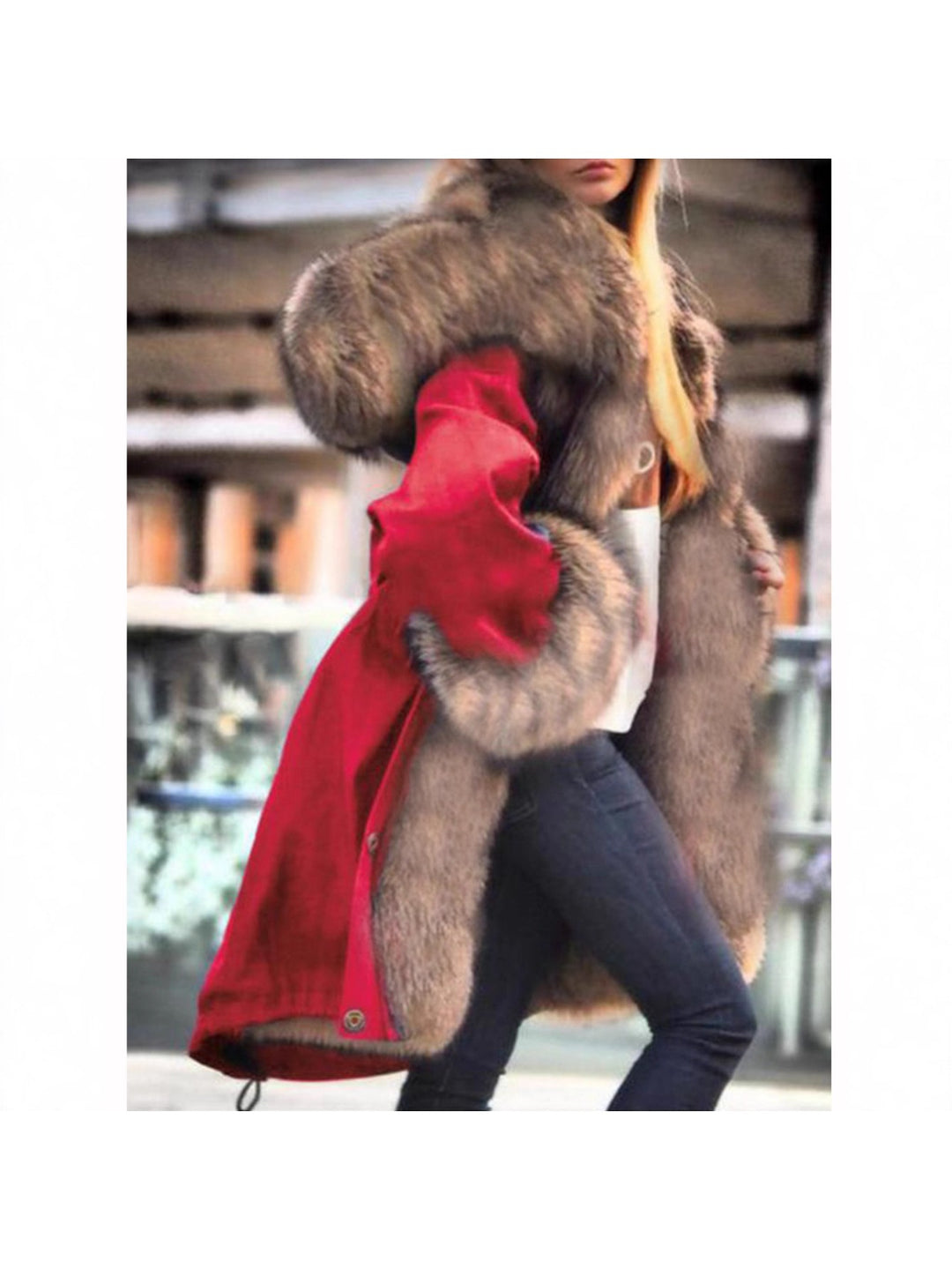 Glam Faux Fur Collar & Hood Winter Coats ✨ Soft & Stylish - Flossy Mom