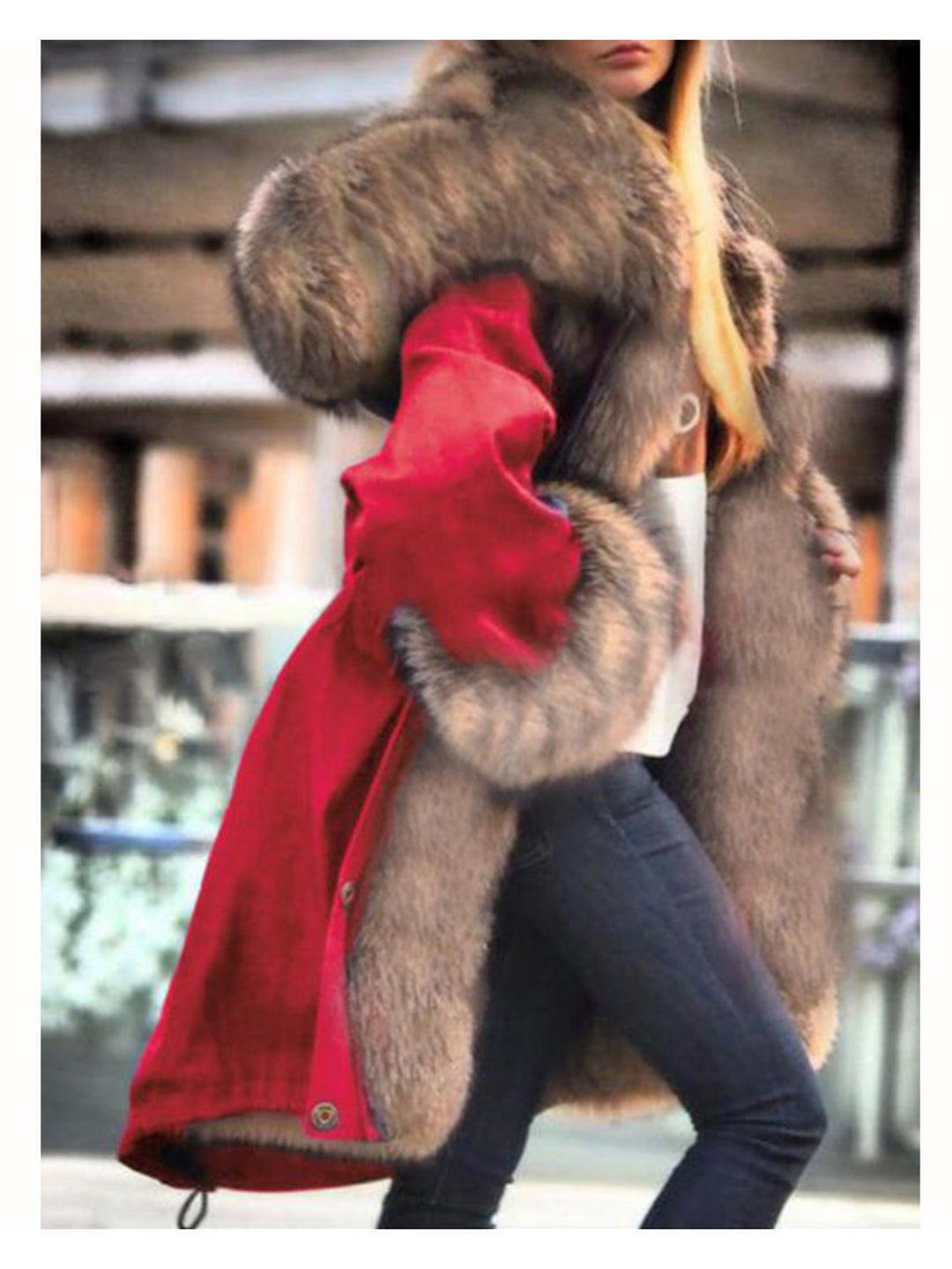 Glam Faux Fur Collar & Hood Winter Coats ✨ Soft & Stylish - Flossy Mom