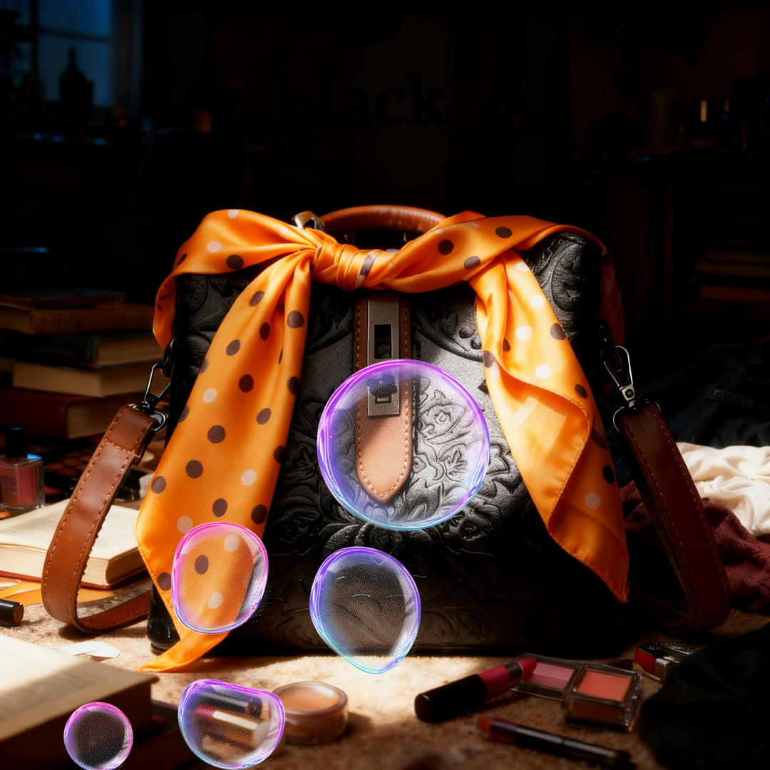 Glam Floral Print Handle Strap PU Leather Handbags - Flossy Mom