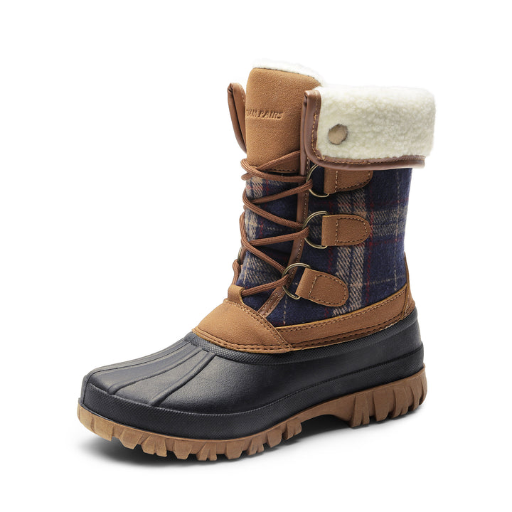 Winter Warm Insulated Waterproof Fur Duck Boots - Flossy Mom