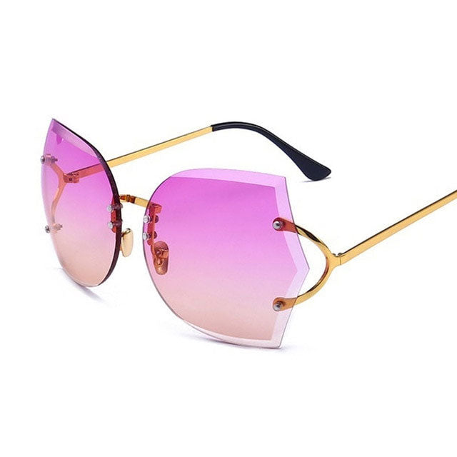 Women's Oversized Y2K Cat-Eye Sunglasses