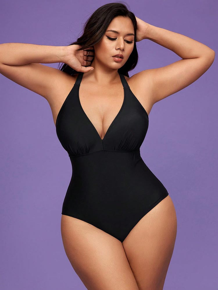 Supportive Plus Size Women's Black Swimsuits & Sexy Bathing Suits