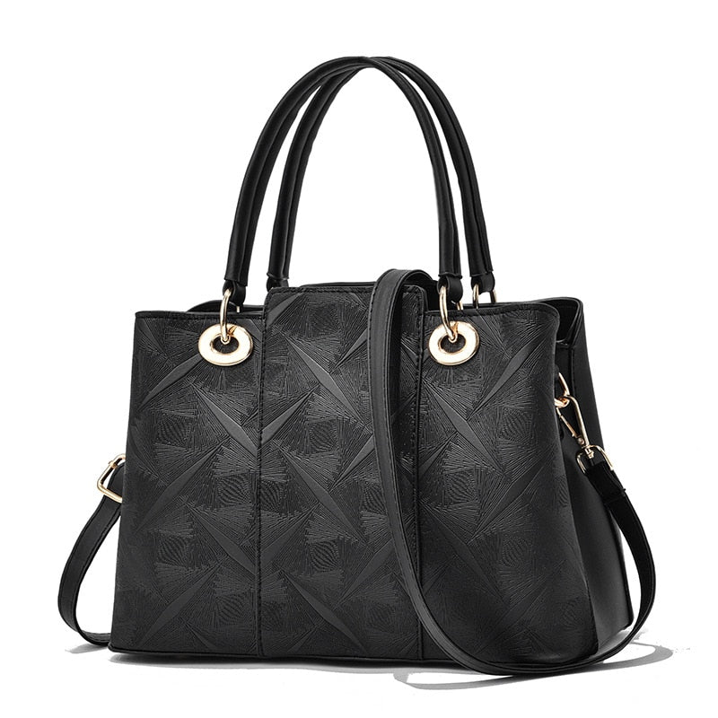 Women's Luxury Lechi Leather Handbags 