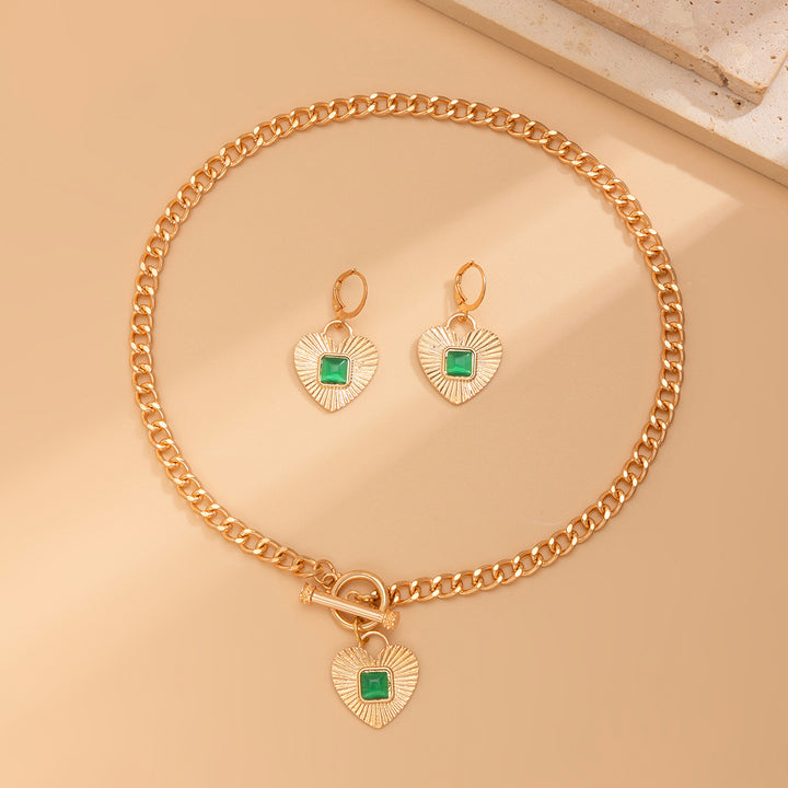Women's Luxury Diamond Necklace Set