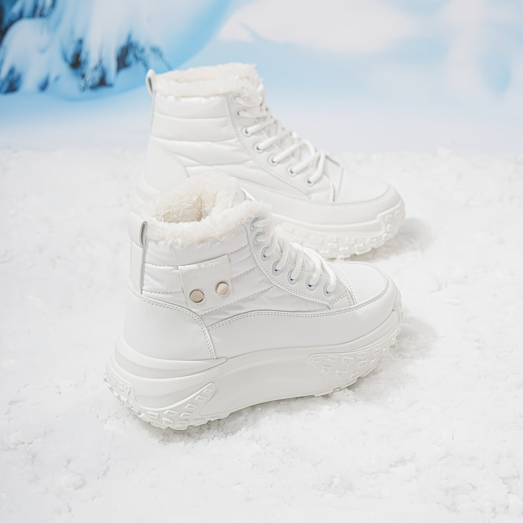 Thickened Plush Fur Lining Women's Snow Boots - Flossy Mom
