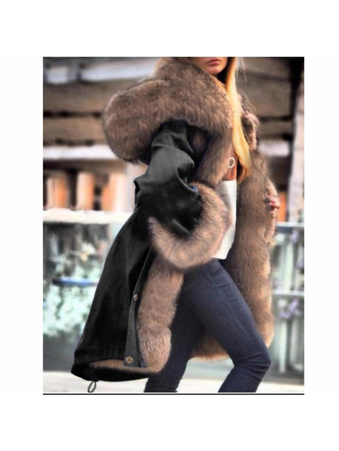 Glam Faux Fur Collar & Hood Winter Coats ✨ Soft & Stylish - Flossy Mom