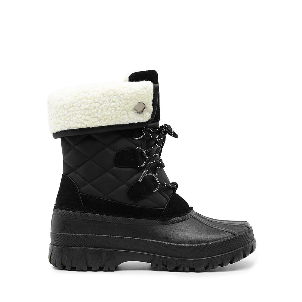 Winter Warm Insulated Waterproof Fur Duck Boots - Flossy Mom