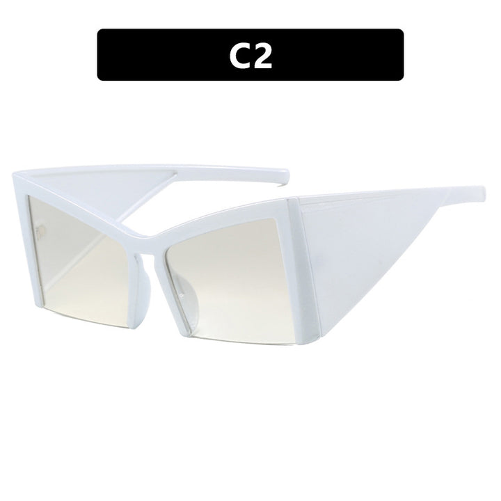 Modern Y2K Muse Oversized Half Concave Sunglasses - Flossy Mom