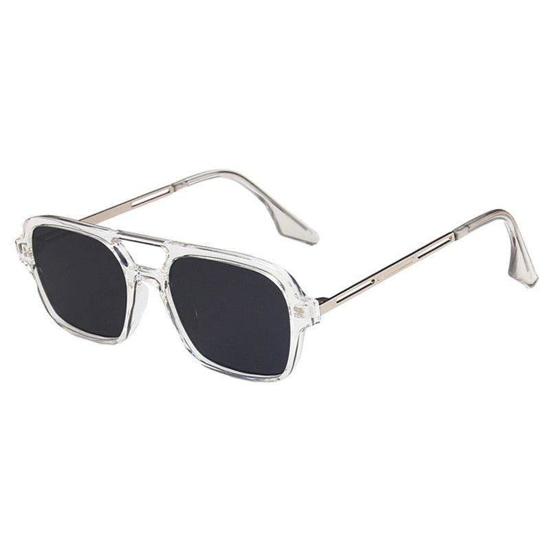 😎 Hollow Double Bridge Square Frames Sunglasses ✨ - Flossy Mom