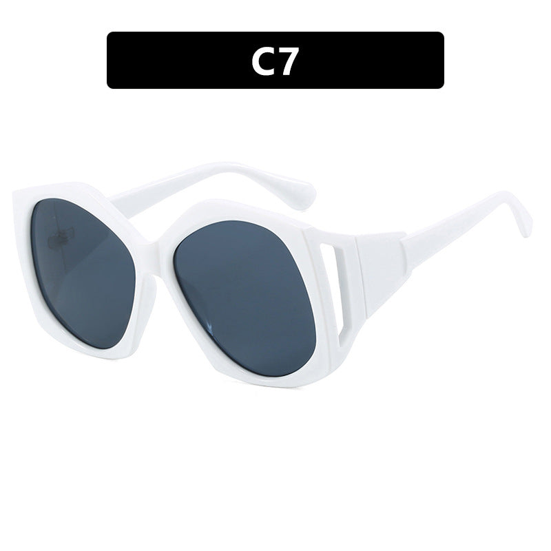 Modern Large Hollow Polygon Women’s Sunglasses