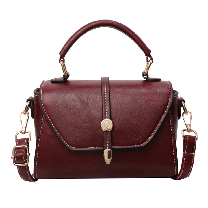 Women's Sleek Small Square Handbag In Green — Structured Designer-Inspired Crossbody Bag