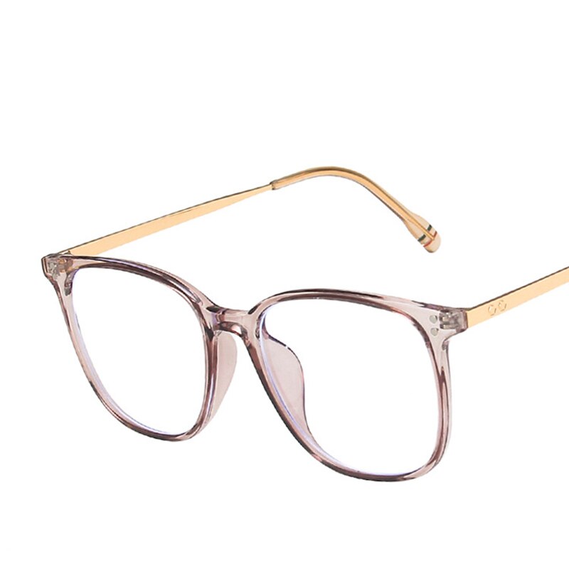 Women's Trendy Y2K Metal Frame Anti Blue Light Optic Lens Sunglasses