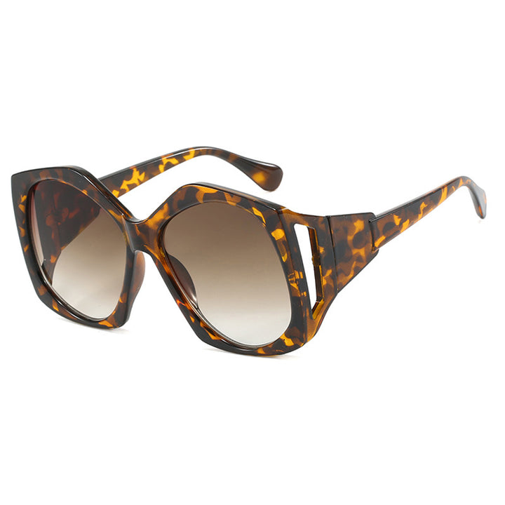 Modern Large Hollow Polygon Women’s Sunglasses