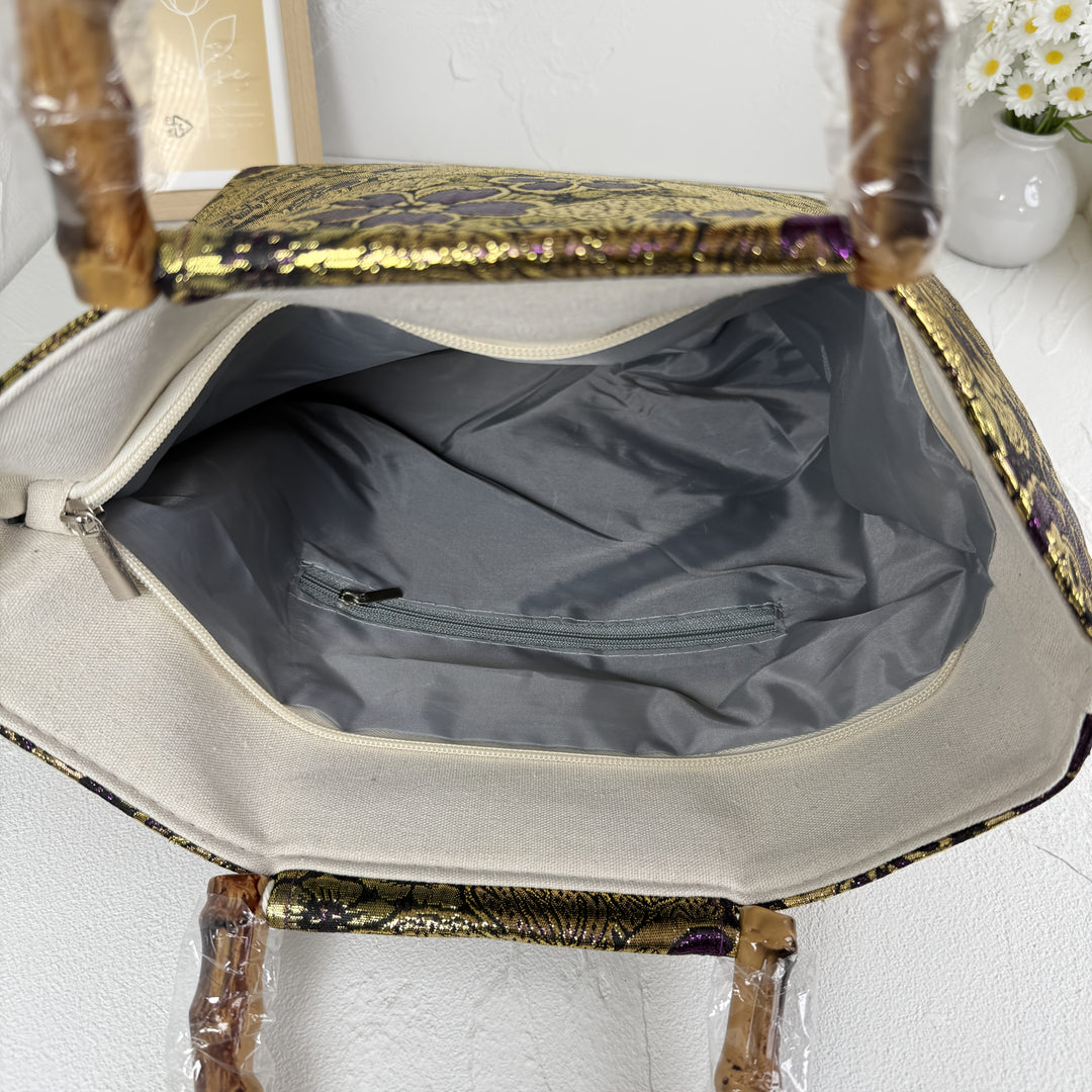 Decorative chair with a floral pattern on a white background