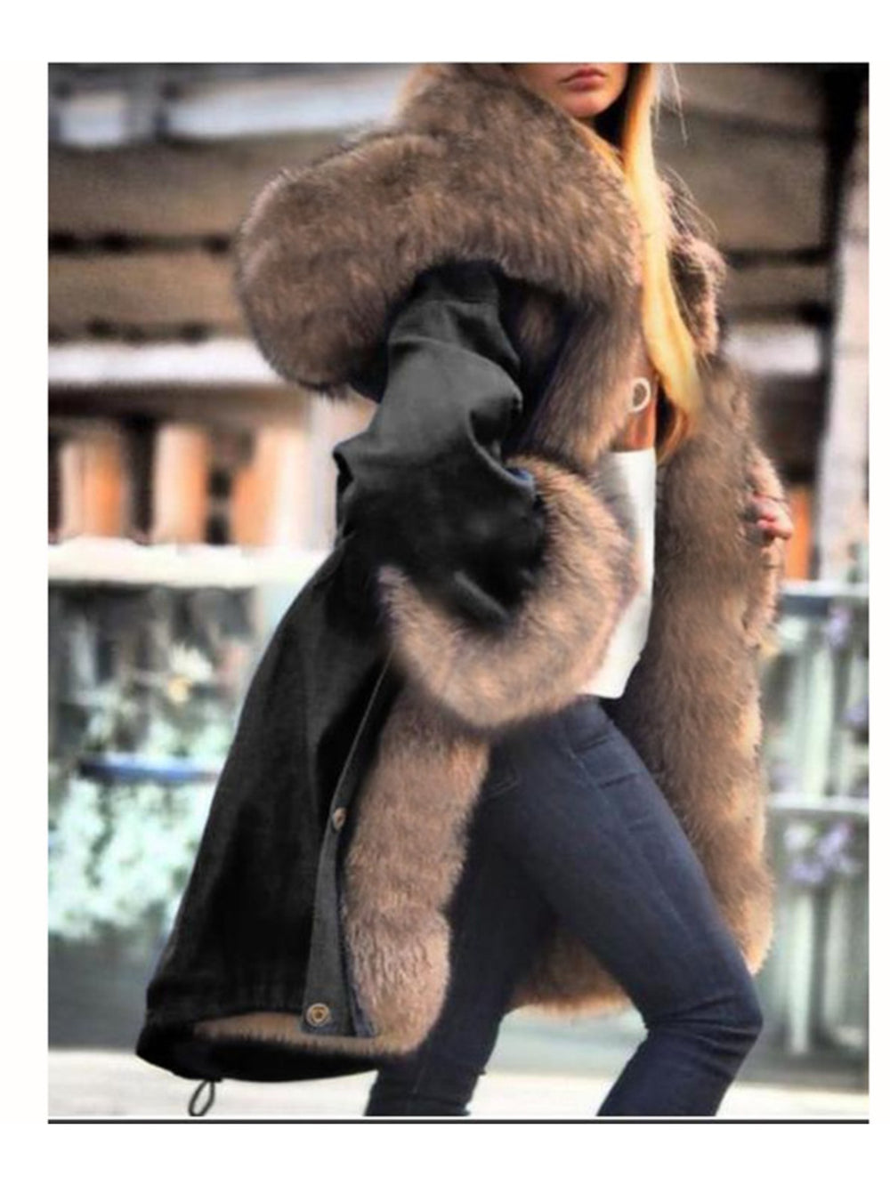 Glam Faux Fur Collar & Hood Winter Coats ✨ Soft & Stylish - Flossy Mom