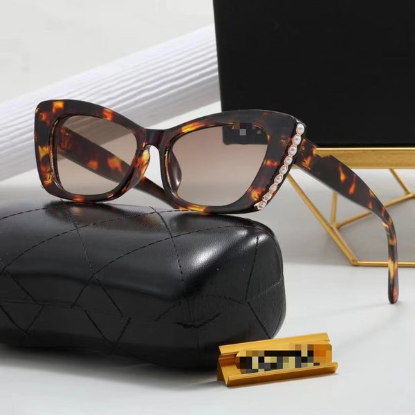 Couture Cat Eye Pearl Edge Women’s Sunglasses