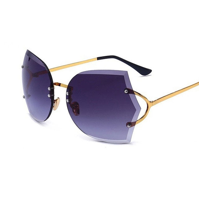 Women's Oversized Y2K Cat-Eye Sunglasses