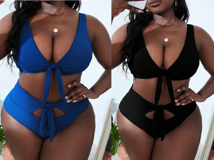 Sexy Explosive Cut Out Tie-Knot Bikini Swimsuits