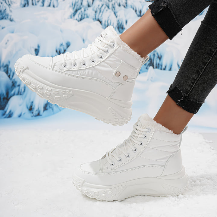 Thickened Plush Fur Lining Women's Snow Boots - Flossy Mom