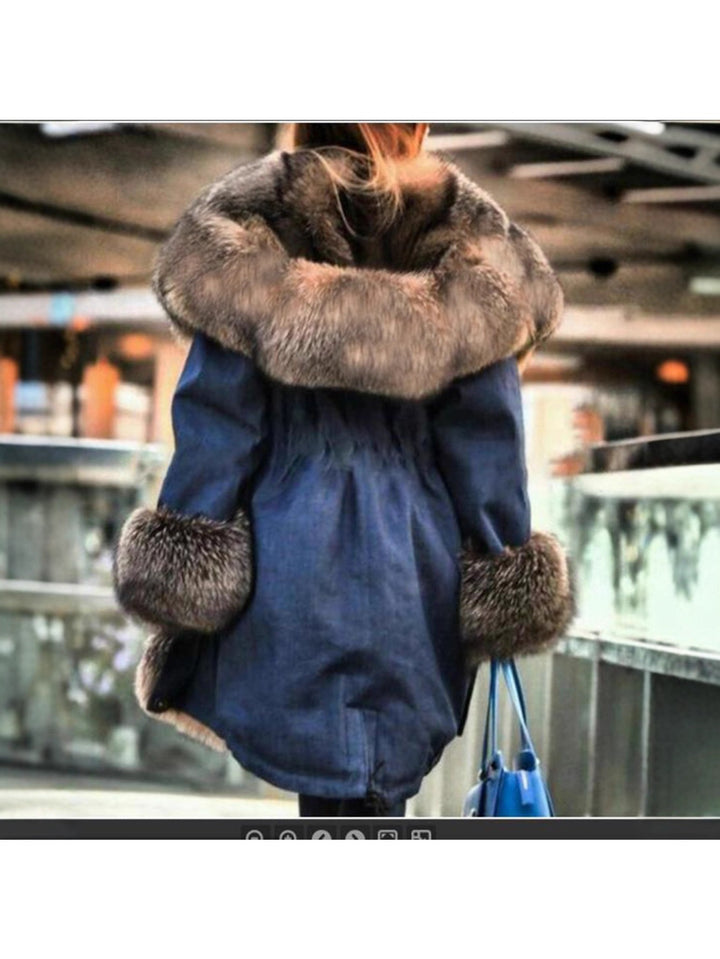 Glam Faux Fur Collar & Hood Winter Coats ✨ Soft & Stylish - Flossy Mom