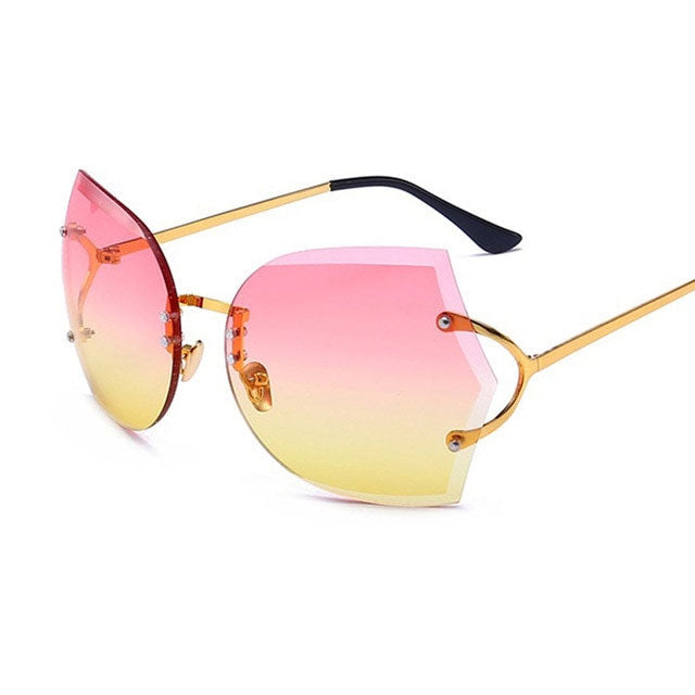 Women's Oversized Y2K Cat-Eye Sunglasses