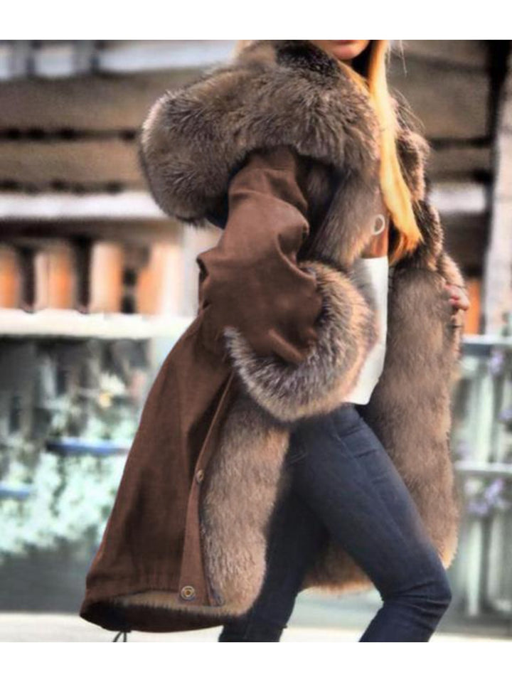 Glam Faux Fur Collar & Hood Winter Coats ✨ Soft & Stylish - Flossy Mom