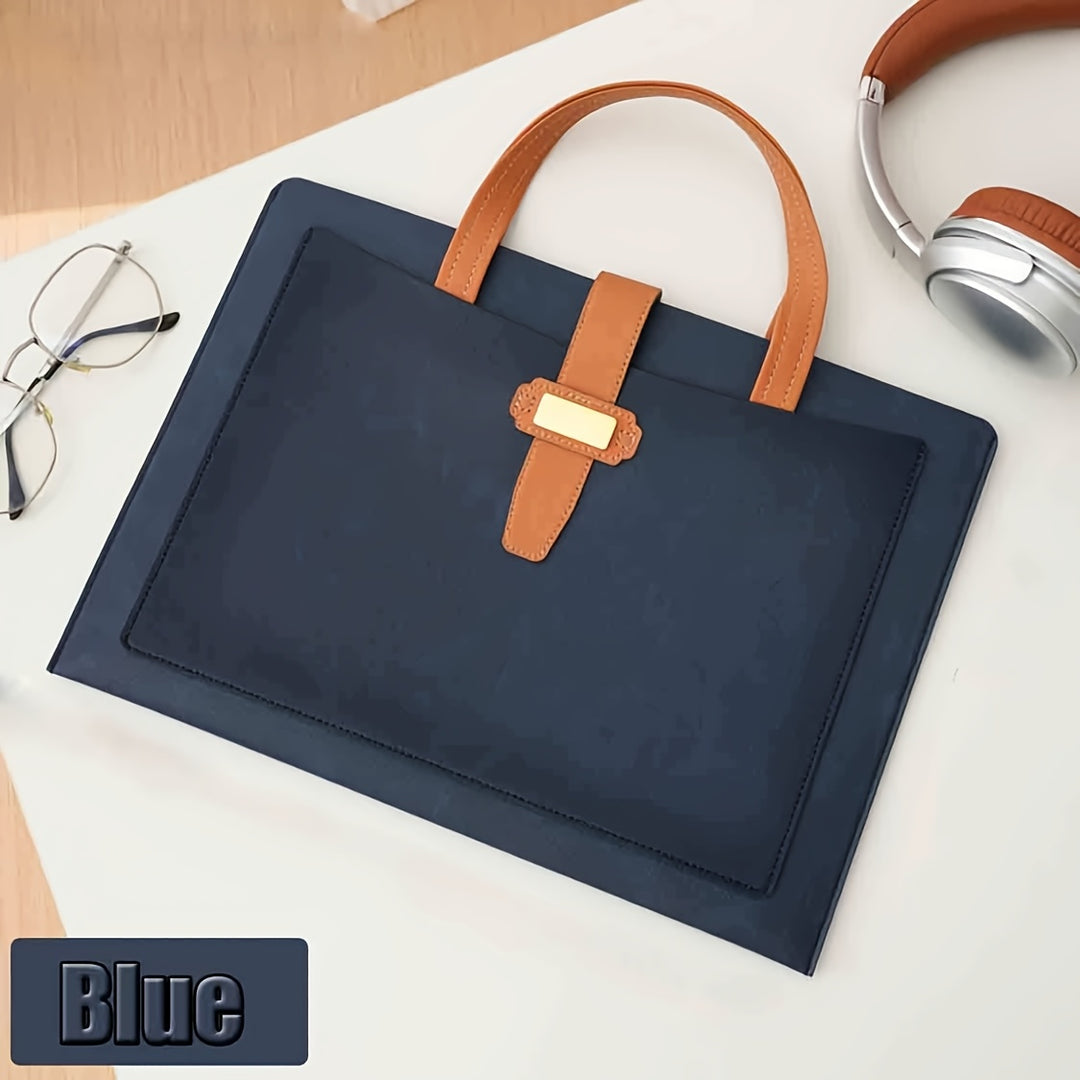 Retro Chic High- quality PU Leather Work Briefcase - Flossy Mom