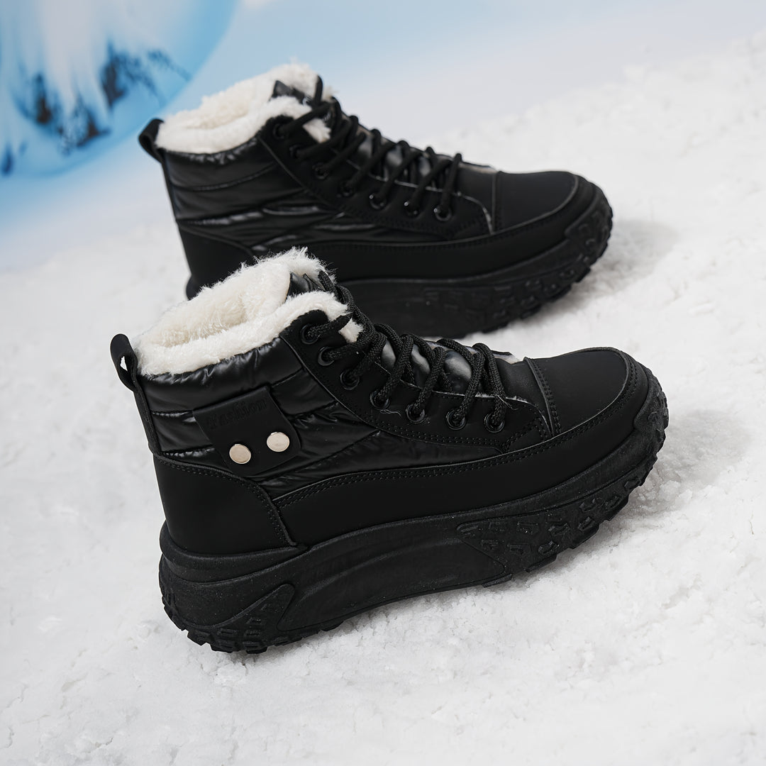 Thickened Plush Fur Lining Women's Snow Boots - Flossy Mom