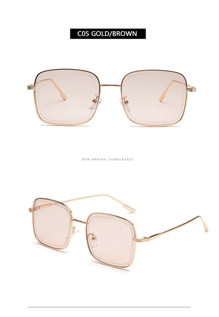 Chic Metal Square Women's Sunglasses