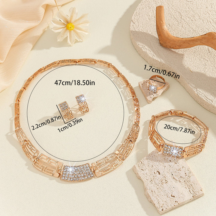 Luxury Bling Jewelry - Bracelet, Earrings & Ring - Flossy Mom