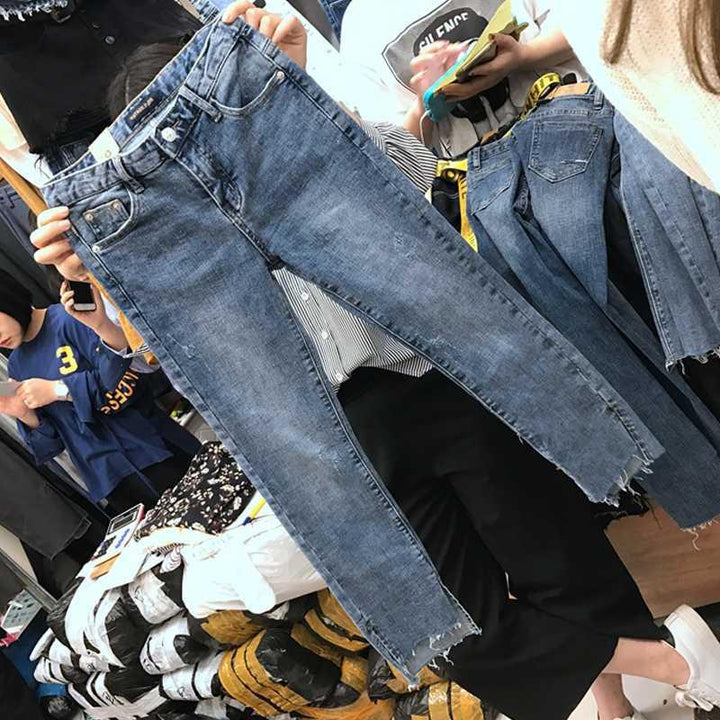 Plus Size Women's High Waist Stretch Denim Jeans 
