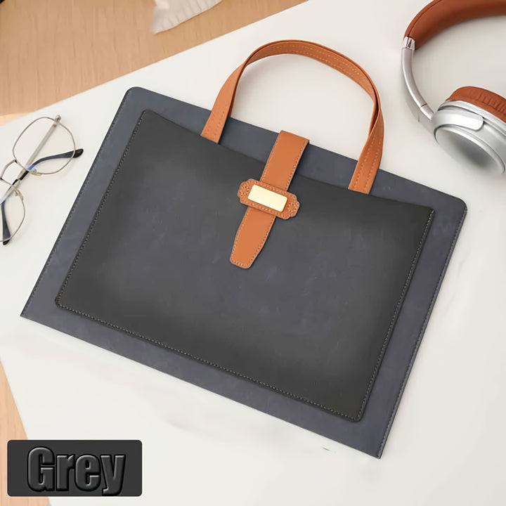 Retro Chic High- quality PU Leather Work Briefcase - Flossy Mom